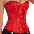 Corselet vermelho com laço