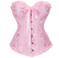 Corselet rosa com laço