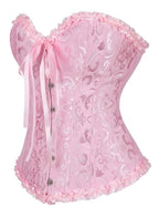 Corselet rosa com laço