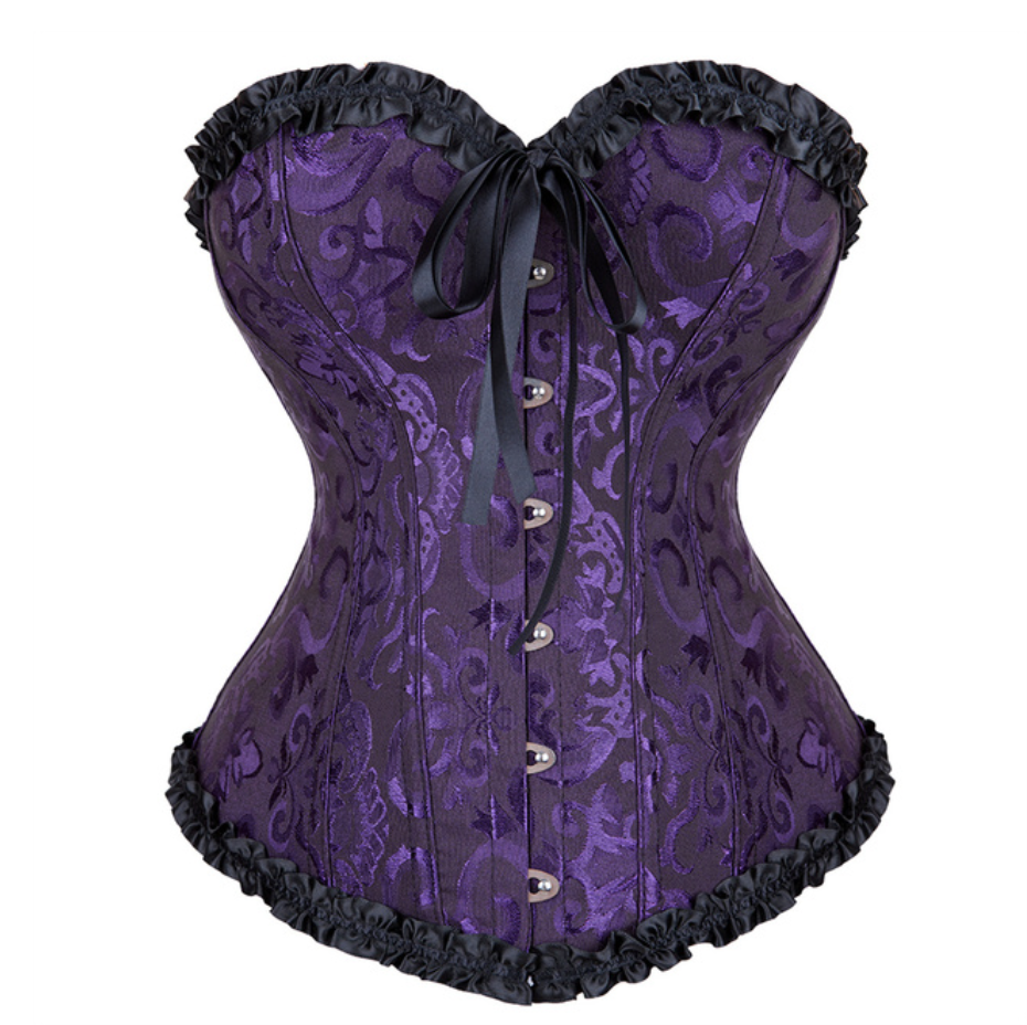 Corselet roxo com laço