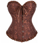 Corselet marrom com laço