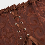 Corselet marrom com laço