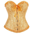 Corselet amarelo dourado com laço