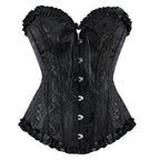 Corselet preto com laço