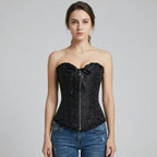 Corselet com laço e ziper