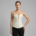 Corselet nude com laço