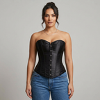 Corselet acetinado
