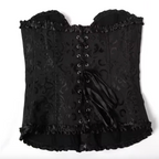 Corselet preto com laço