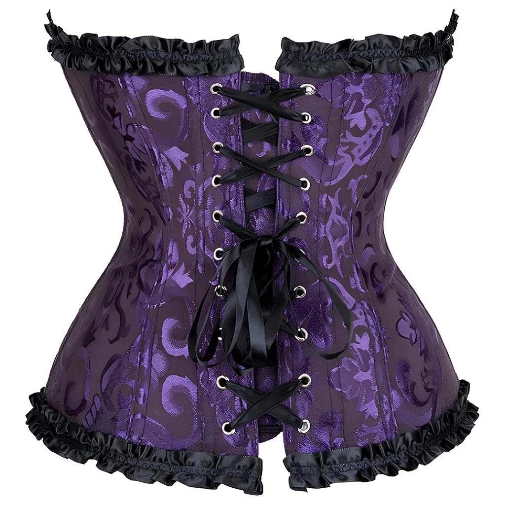 Corselet roxo com laço