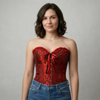 Corselet vies plissado
