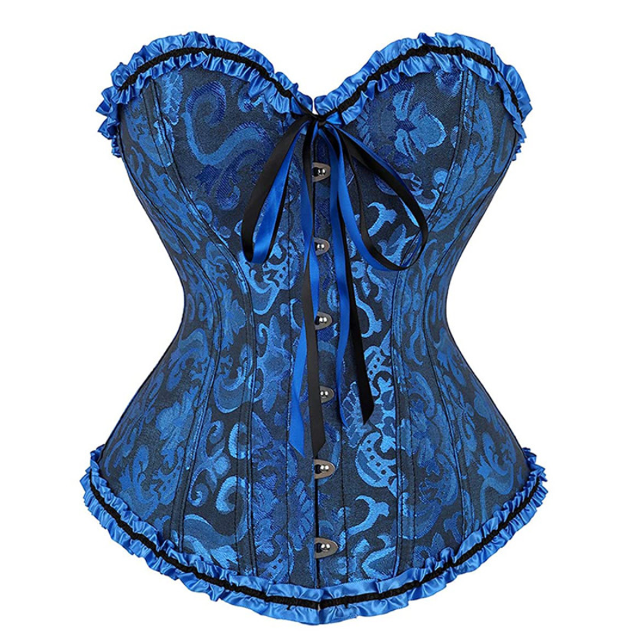 Corselet azul com laço