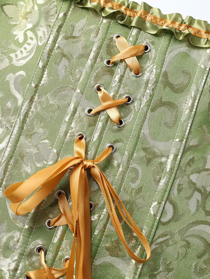 Corselet verde com laço