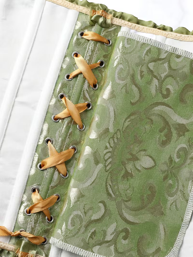 Corselet verde com laço