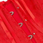 Corselet vermelho com laço